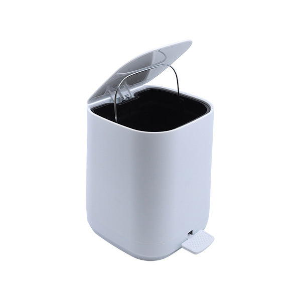 Basurero para baño blanco