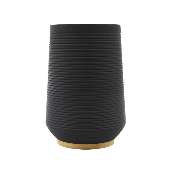 Vaso para cepillo de dientes negro