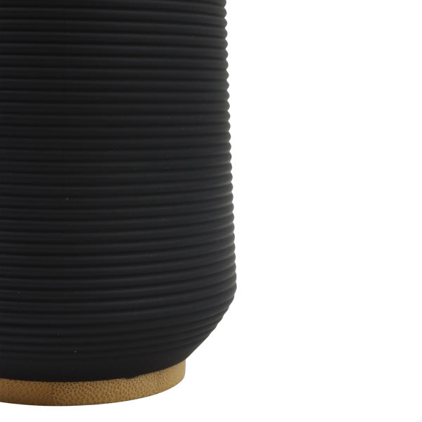 Vaso para cepillo de dientes negro