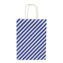 Bolsa regalo s rayas azul