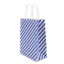 Bolsa regalo s rayas azul