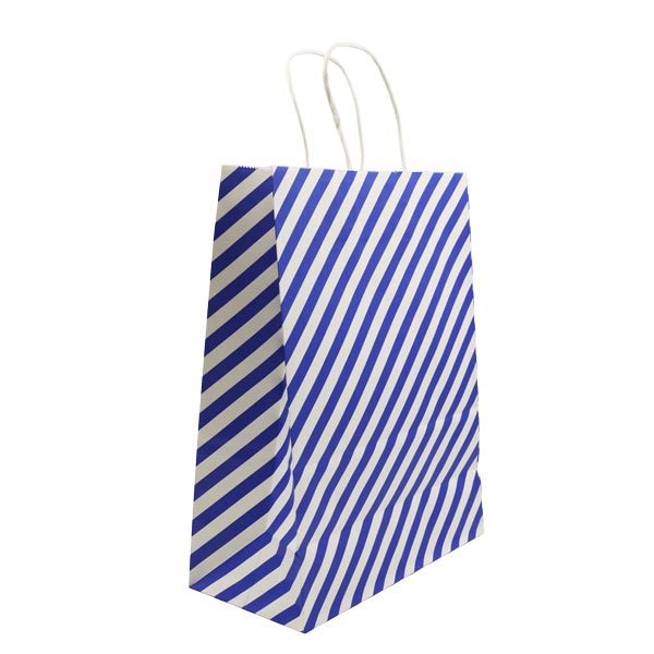 Bolsa regalo l rayas azul