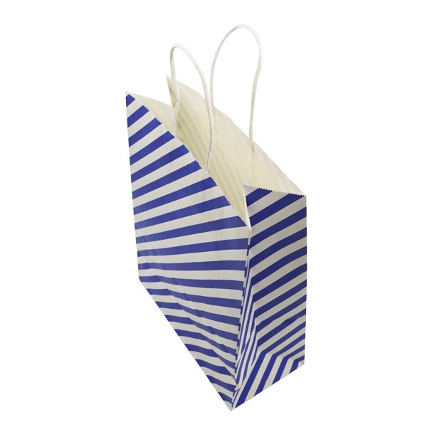 Bolsa regalo l rayas azul