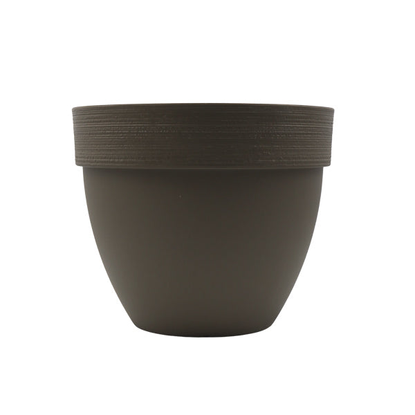 Maceta plastica 30cms café