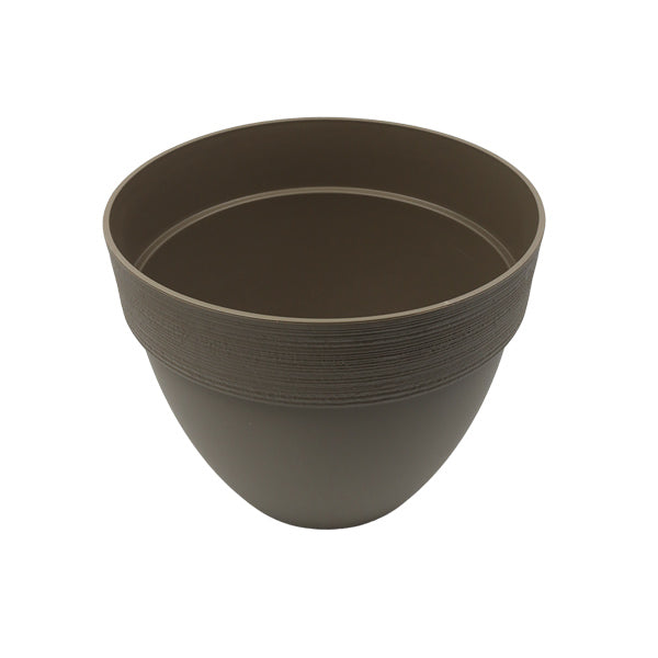 Maceta plastica 30cms café