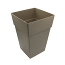 Maceta plastica 39cms café