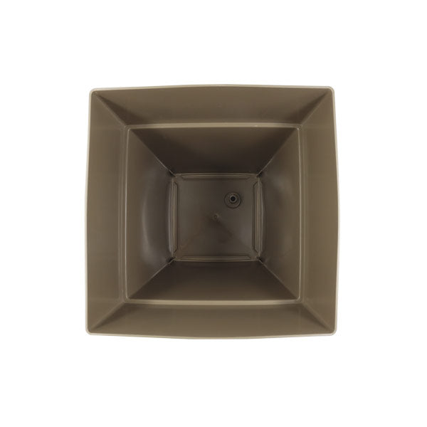 Maceta plastica 39cms café