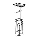 Portarrollos papel baño negro