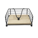 Servilletero metalico negro