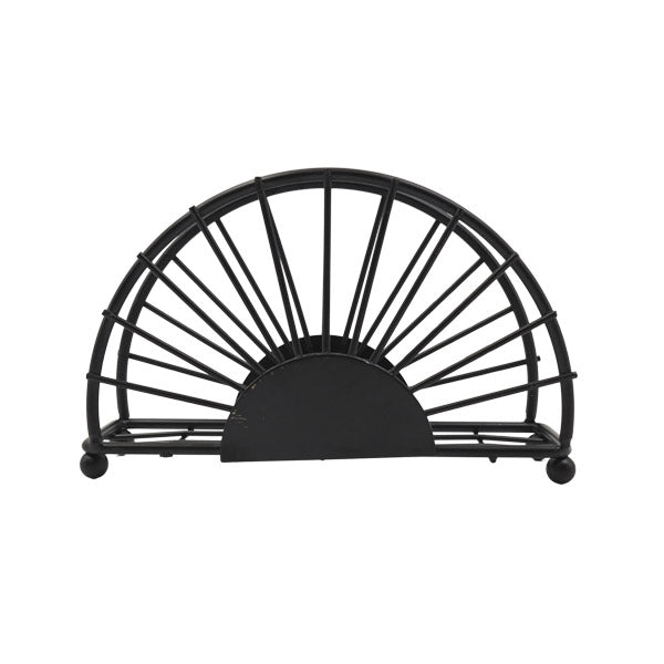 Servilletero metalico negro