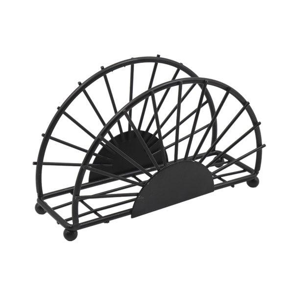 Servilletero metalico negro