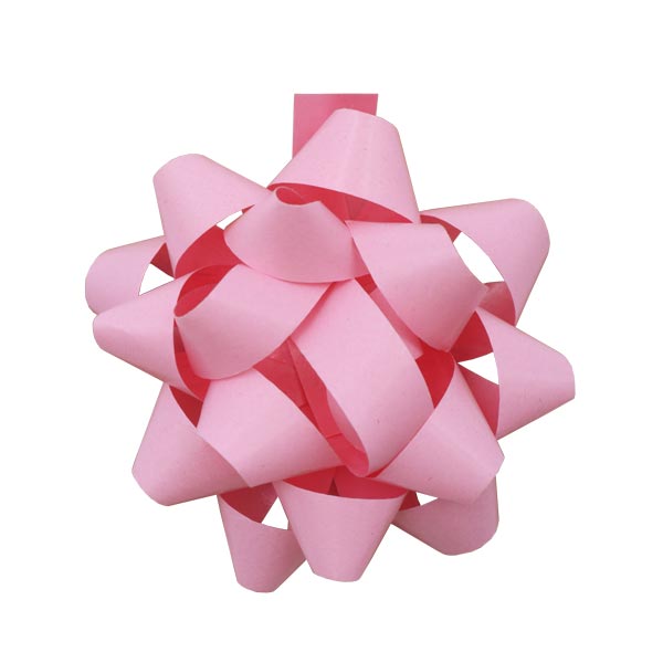 Lazo estrella 2.5 pequeño rosa claro