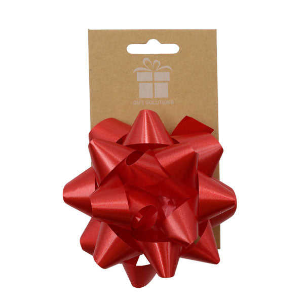 Lazo estrella 4 pequeño rojo osc