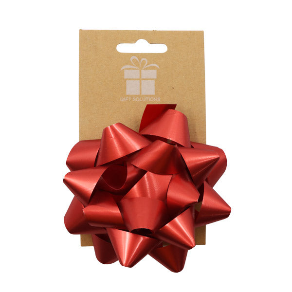 Lazo estrella 4 pequeño rojo metal