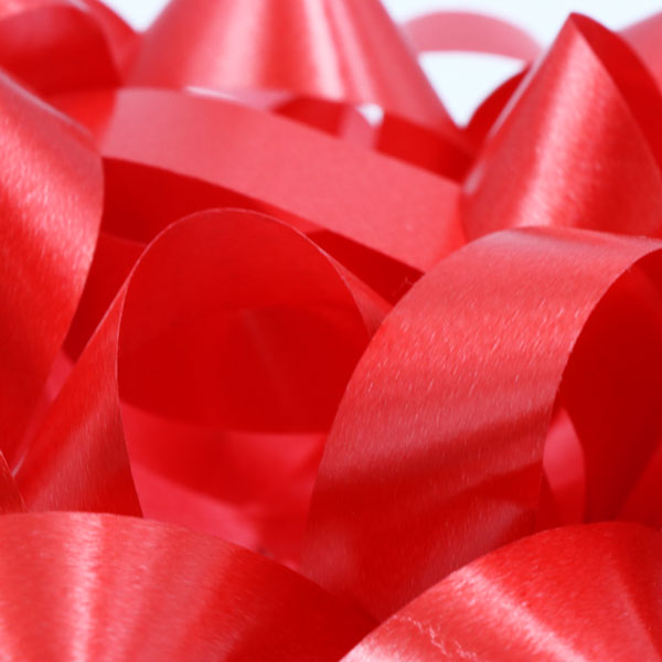 Lazo estrella 6 pequeño rojo oscuro