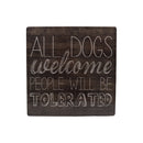 Cuadro madera perros 40x40