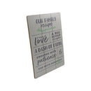 Cuadro madera family 30x40