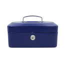 Caja chica para dinero color azul