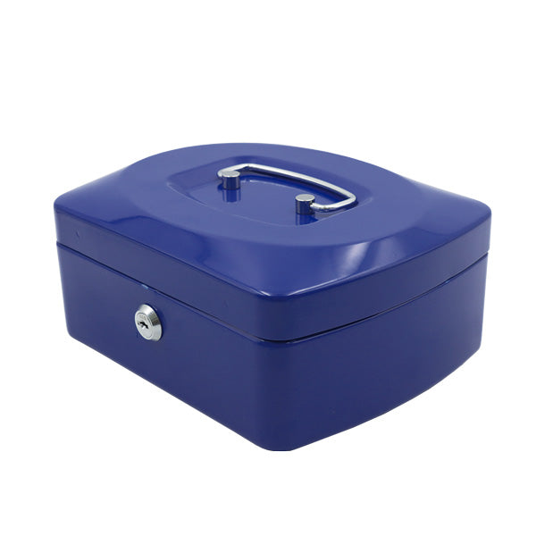 Caja chica para dinero color azul