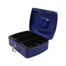 Caja chica para dinero color azul