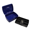 Caja chica para dinero color azul