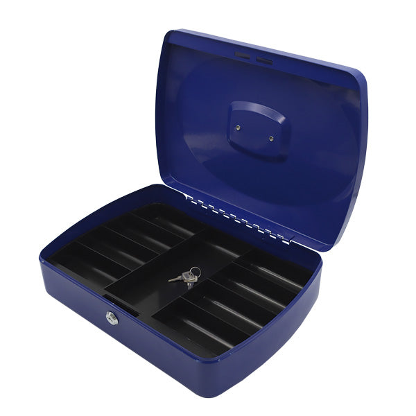 Caja chica para dinero color azul