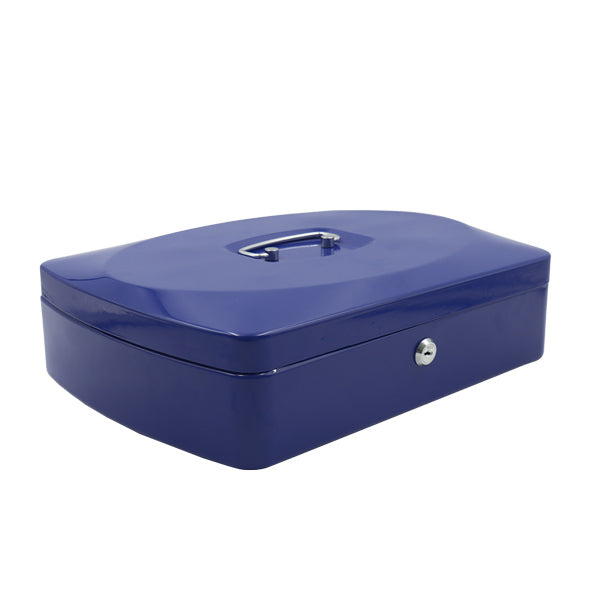 Caja chica para dinero color azul