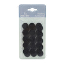 Velcro negro círculo 15 unidades