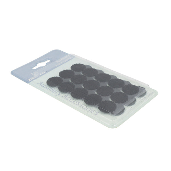 Velcro negro círculo 15 unidades