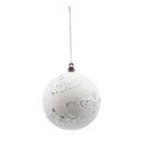 Esfera navideña blanca 9cm