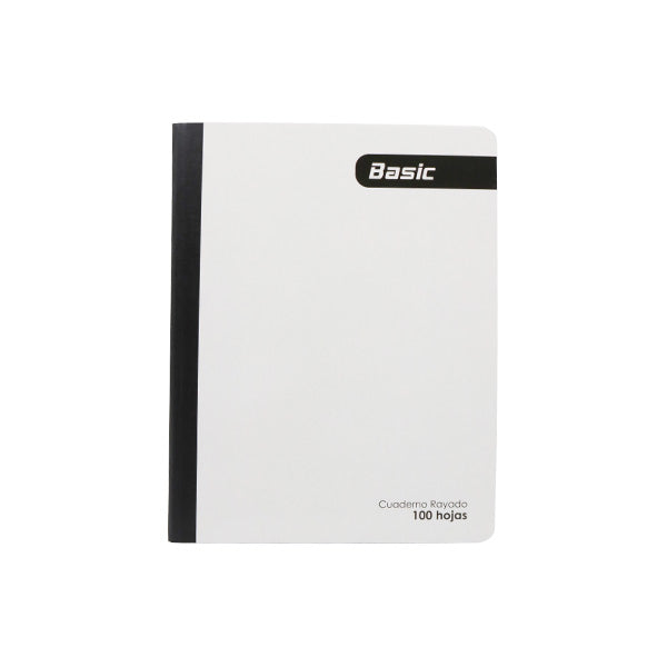 Cuaderno cosido blanco 100 hjs Basic