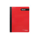 Cuaderno cosido tapa flexible 50 hojas rojo