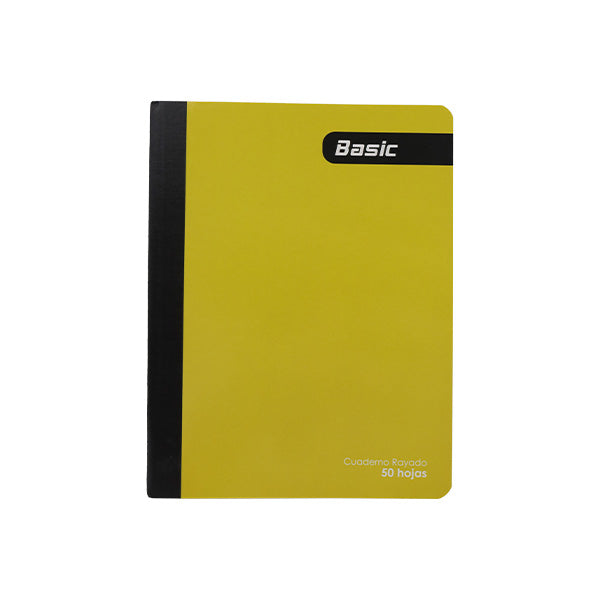 Cuaderno cosido tapa flexible amarillo