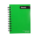 Libreta espiral pequeña amarillo 60 hojas Basic