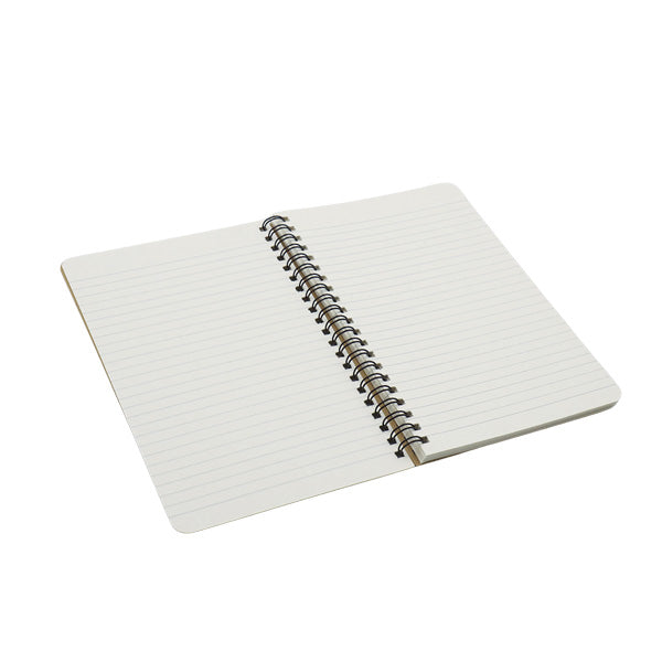 Cuaderno resorte kraft 80 hojas color natural Basic