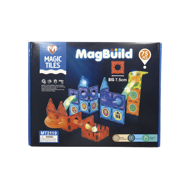 Set de construcción magnetico 75 piezas