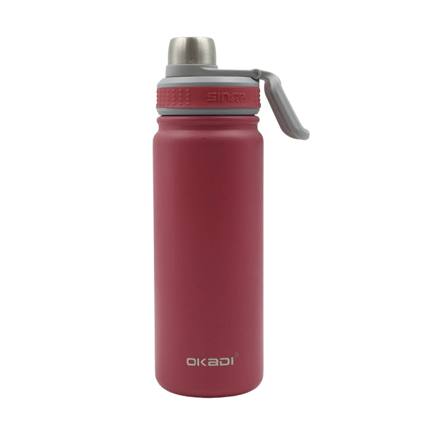 Botella deportiva 650ml rosa Okadi