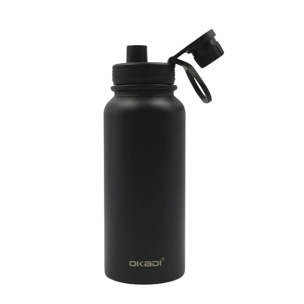 Botella deportiva 900ml negro Okadi