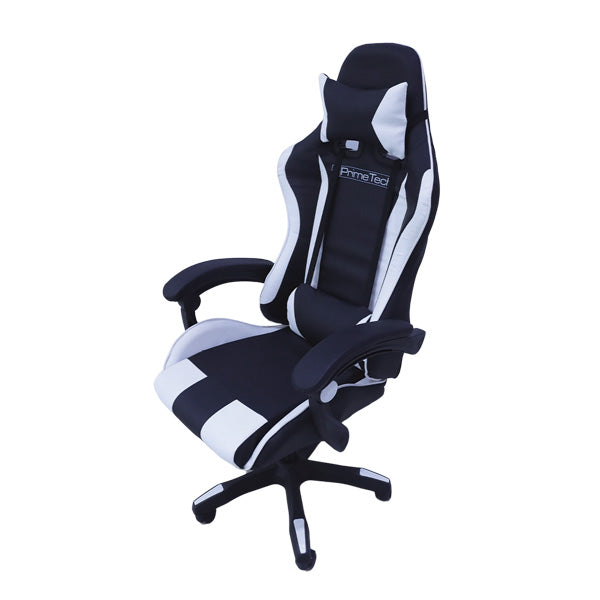 Silla gaming negra-blanco Prime Tech