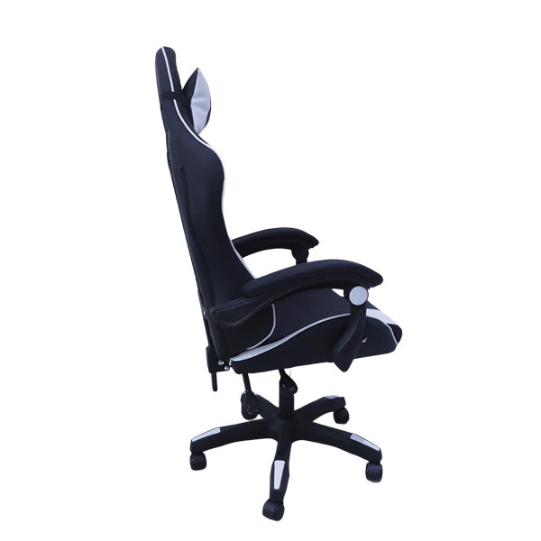 Silla gaming negra-blanco Prime Tech