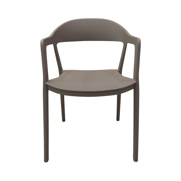 Silla plástica gris