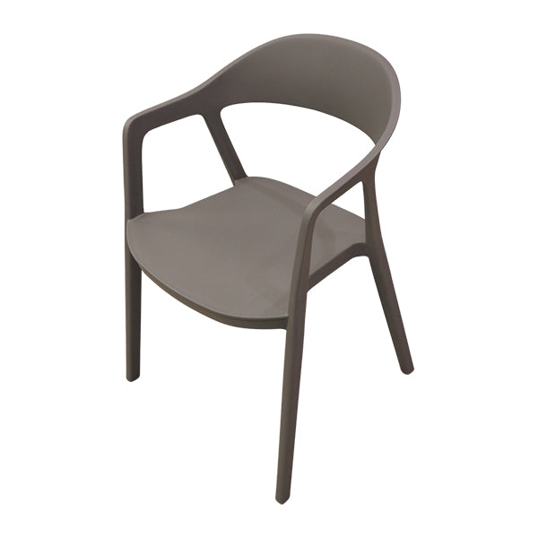 Silla plástica gris