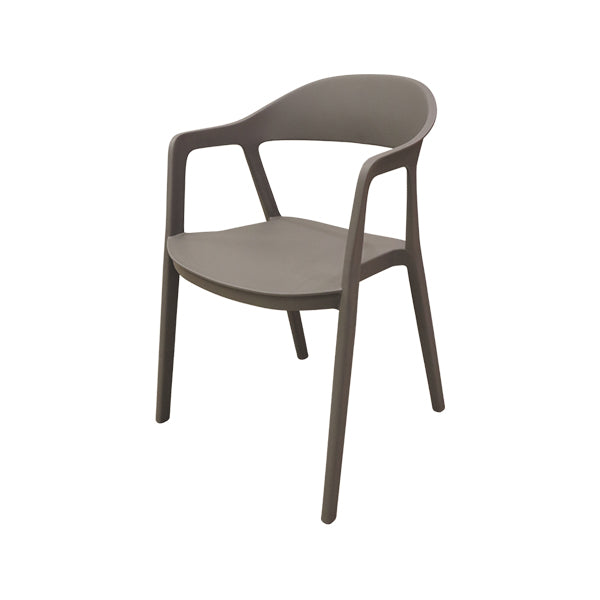 Silla plástica gris