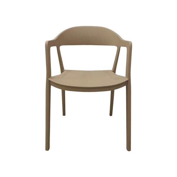 Silla plástica beige