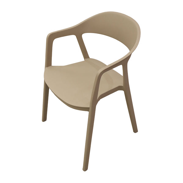 Silla plástica beige