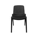 Silla plástica negra