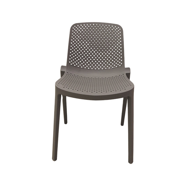 Silla plástica gris