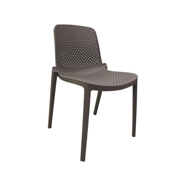 Silla plástica gris