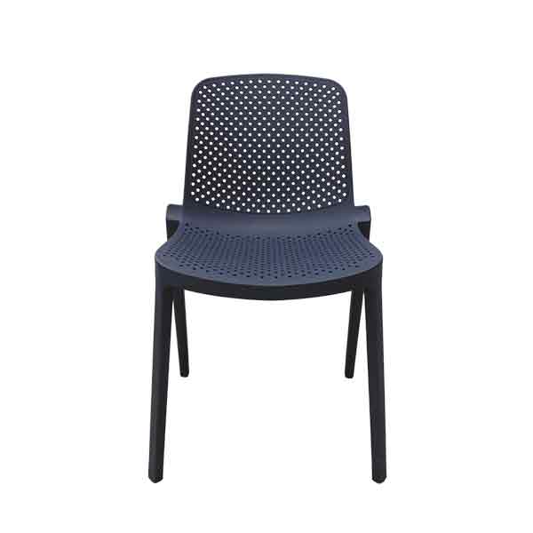 Silla plástica azul