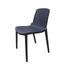 Silla plástica azul